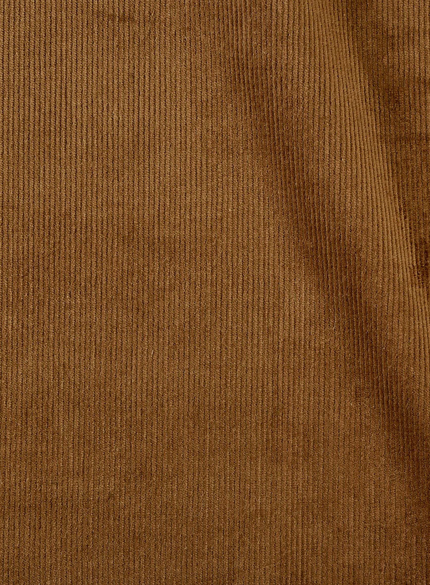 Tan Stretch Pin Corduroy Jacket - StudioSuits