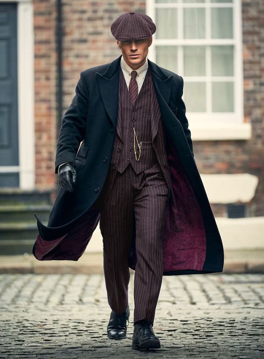 Thomas Shelby Peaky Blinders Wine Wool Suit