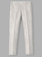 Tropical Beige Linen Pants