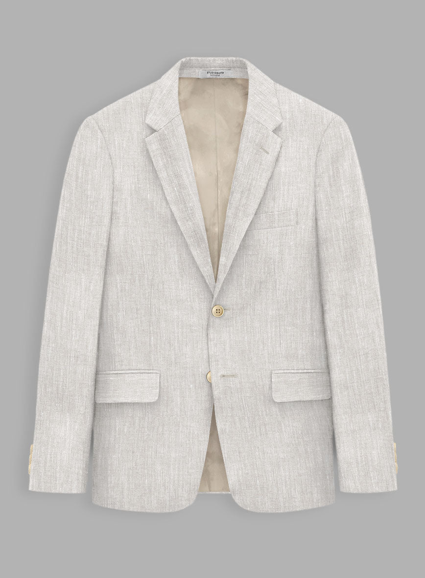 Tropical Beige Linen Suit