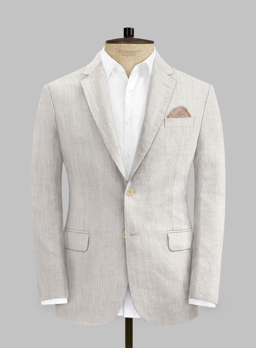 Tropical Beige Linen Suit - StudioSuits