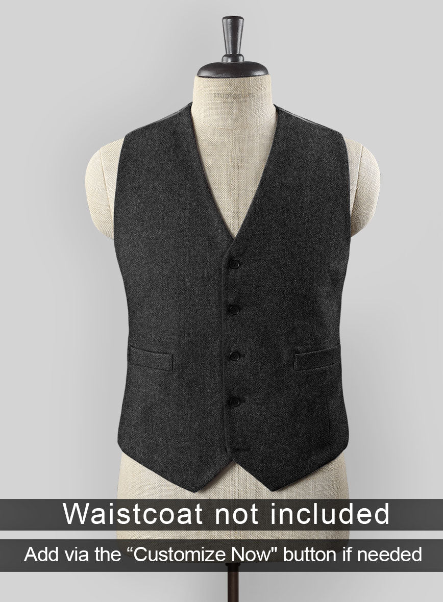 Peaky Blinders Suit - Thomas Shelby - Charcoal Tweed - StudioSuits