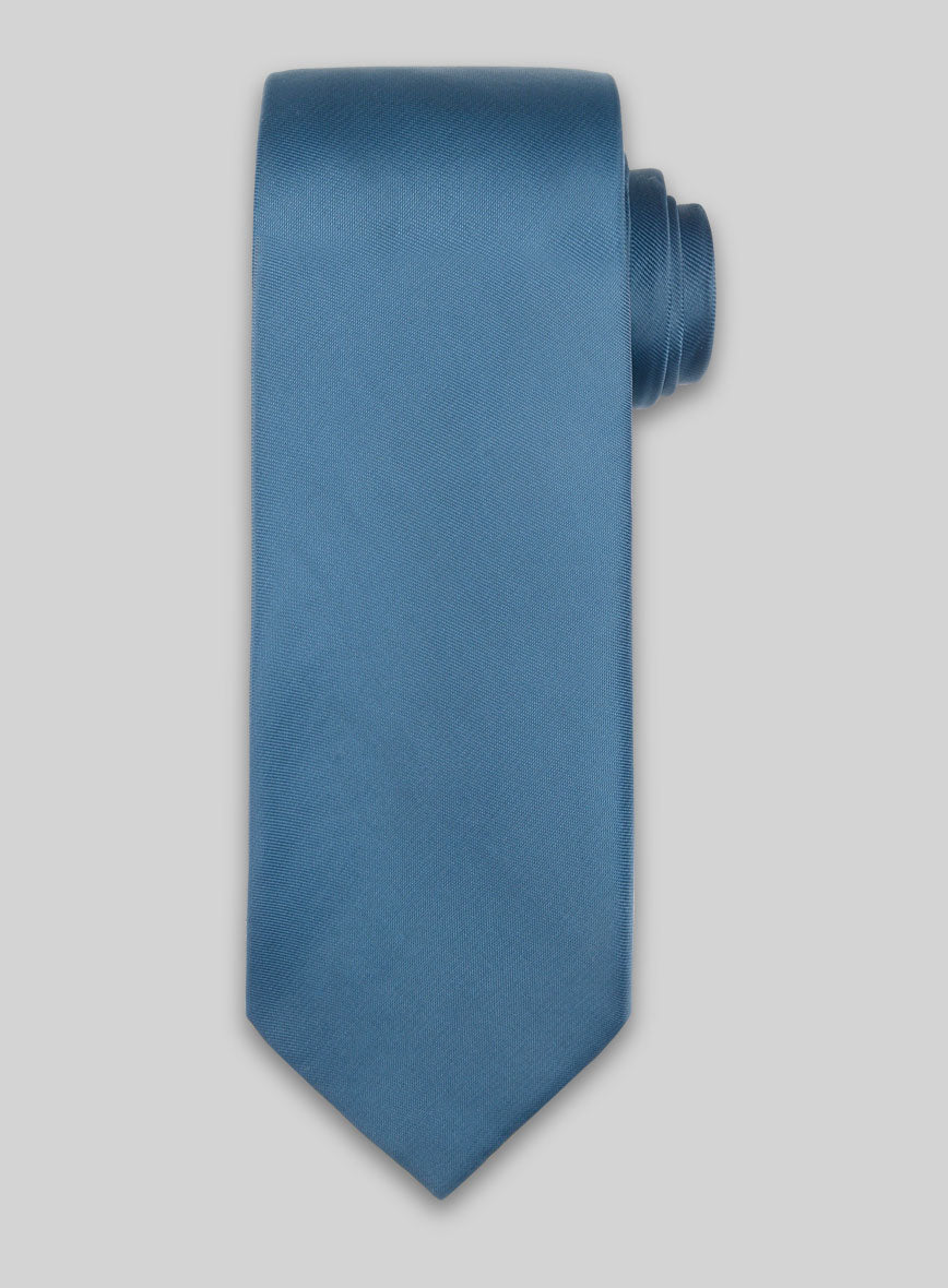 Turkish Blue Satin Tie - StudioSuits