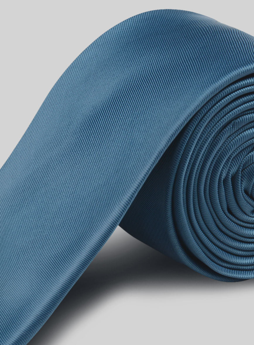 Turkish Blue Satin Tie - StudioSuits