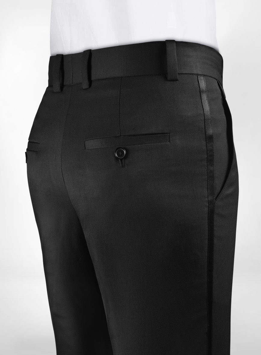 Women's Black Tuxedo Pants by SuitShop | Birdy Grey