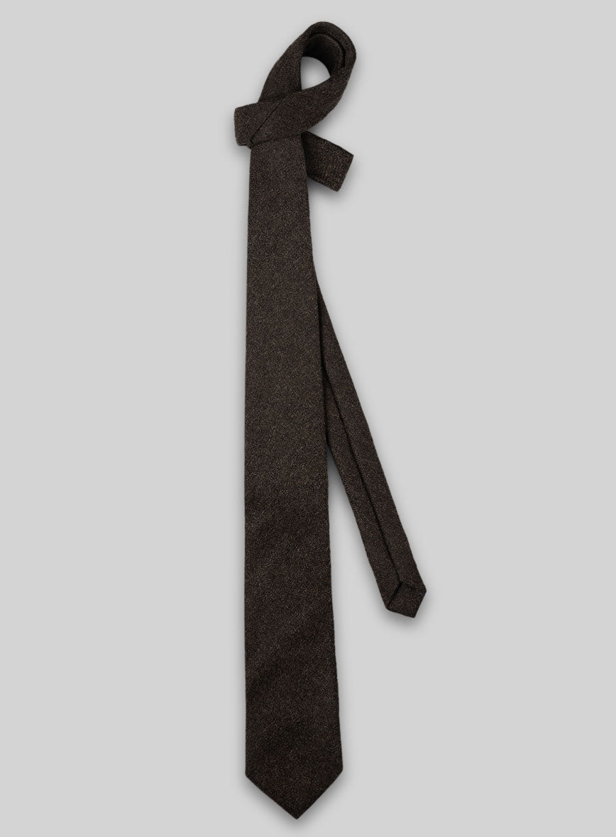 Tweed Tie - Naples Dark Brown - StudioSuits