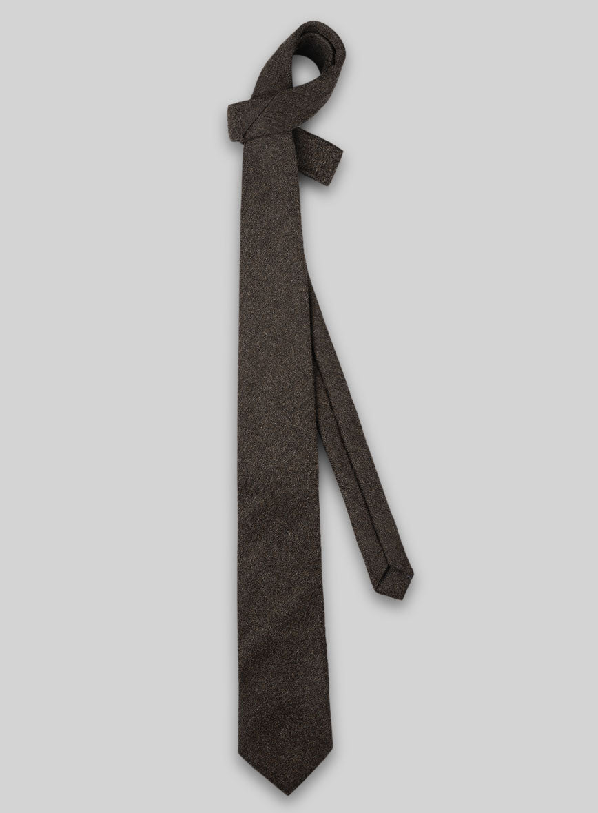 Tweed Tie - Naples Dark Brown - StudioSuits