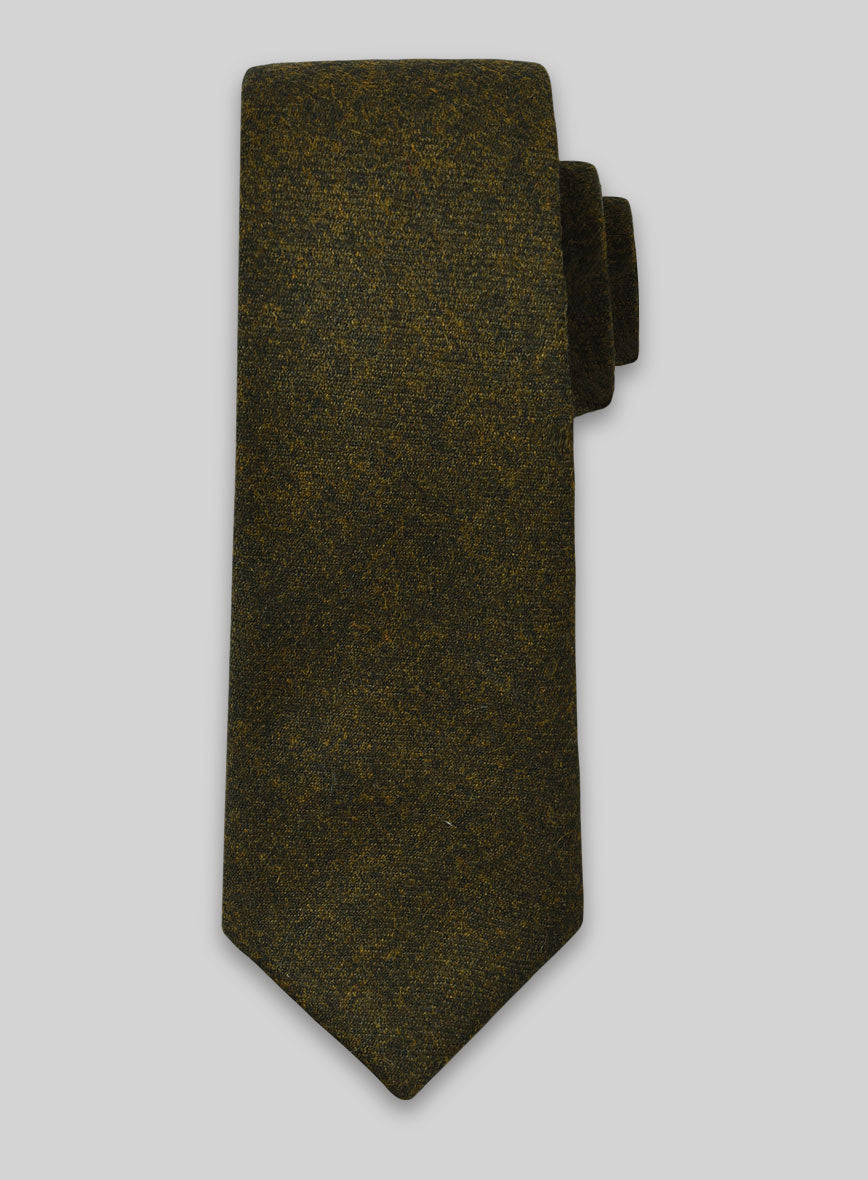 Tweed Tie - Melange Green Tweed - StudioSuits