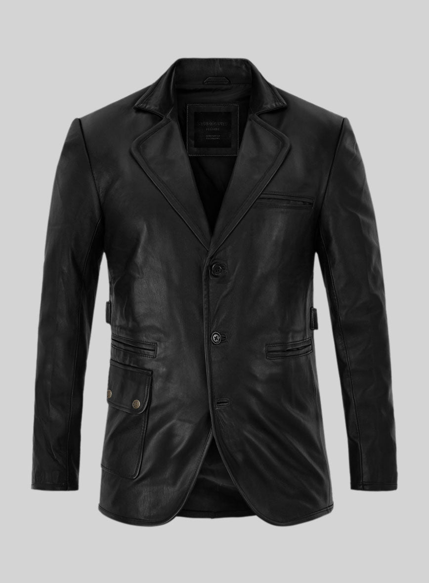 Until Death Leather Blazer – StudioSuits