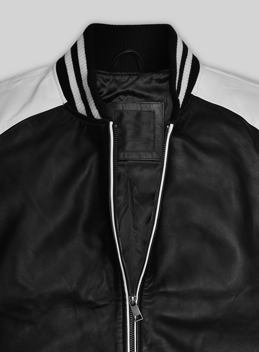 Ace Bomber Leather Jacket - StudioSuits