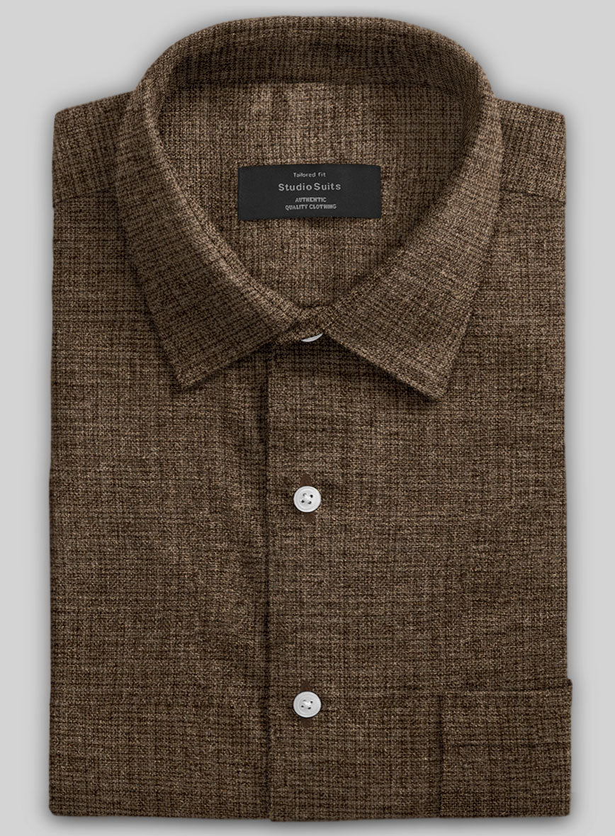 Vintage Glasgow Brown Tweed Shirt - StudioSuits