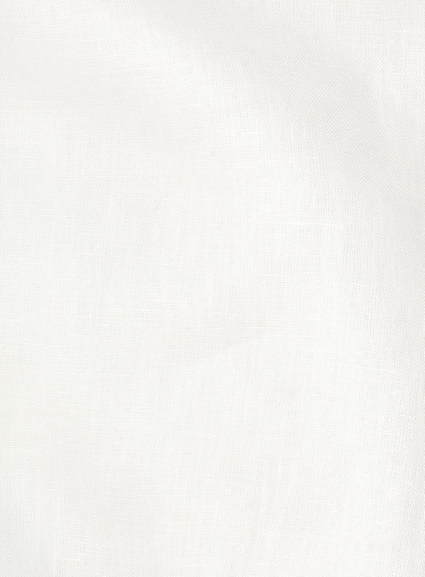 Washed Cream Linen Shirt - StudioSuits