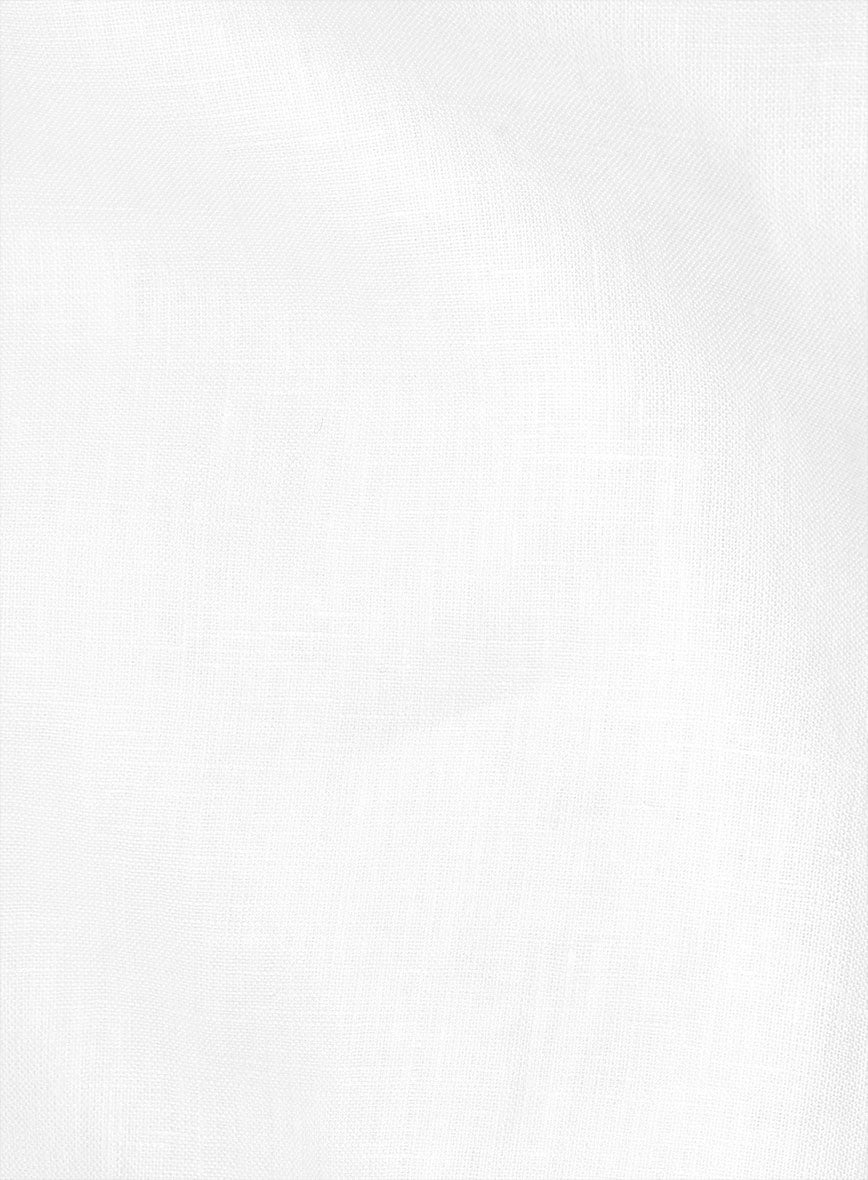 Washed White Linen Shirt - StudioSuits