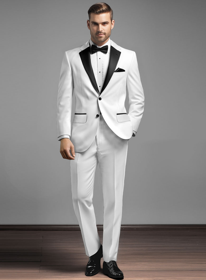 Pleated White Tuxedo Shirt – StudioSuits