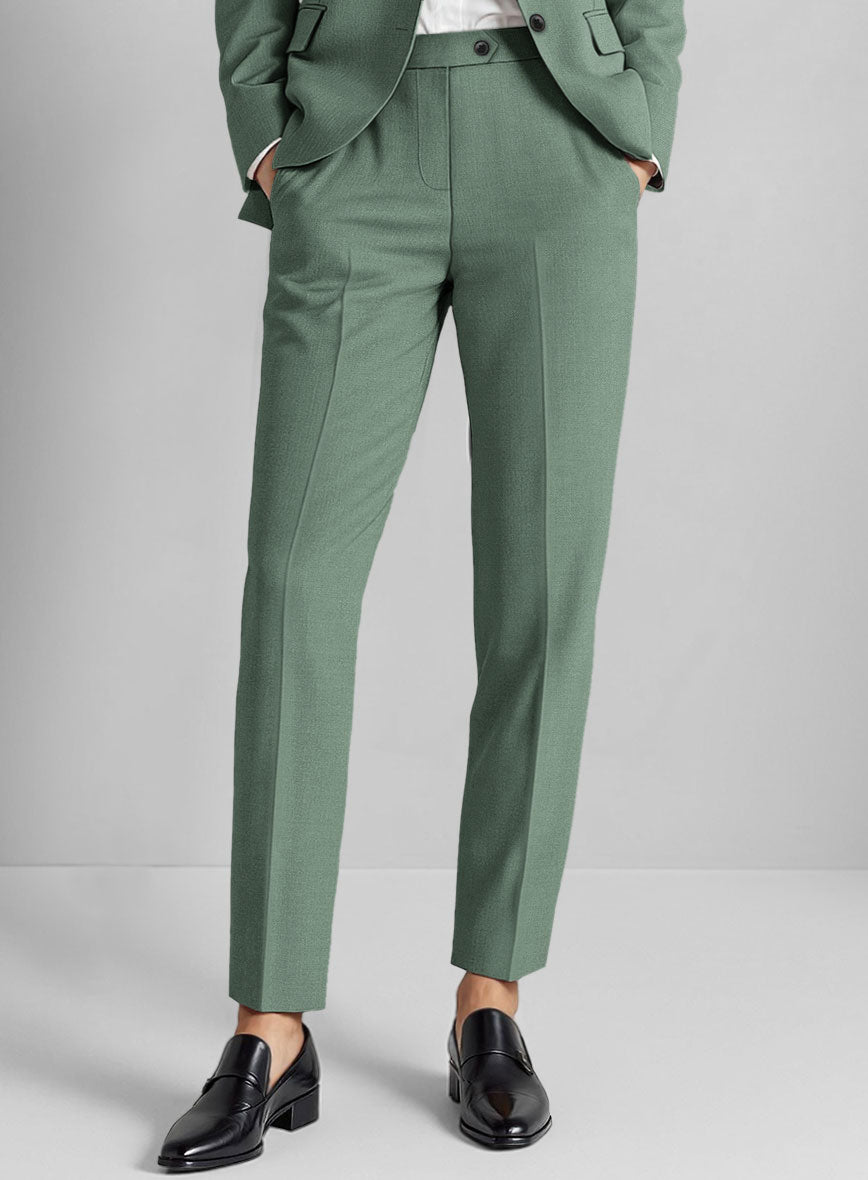 Women's Sage Green Pants - StudioSuits