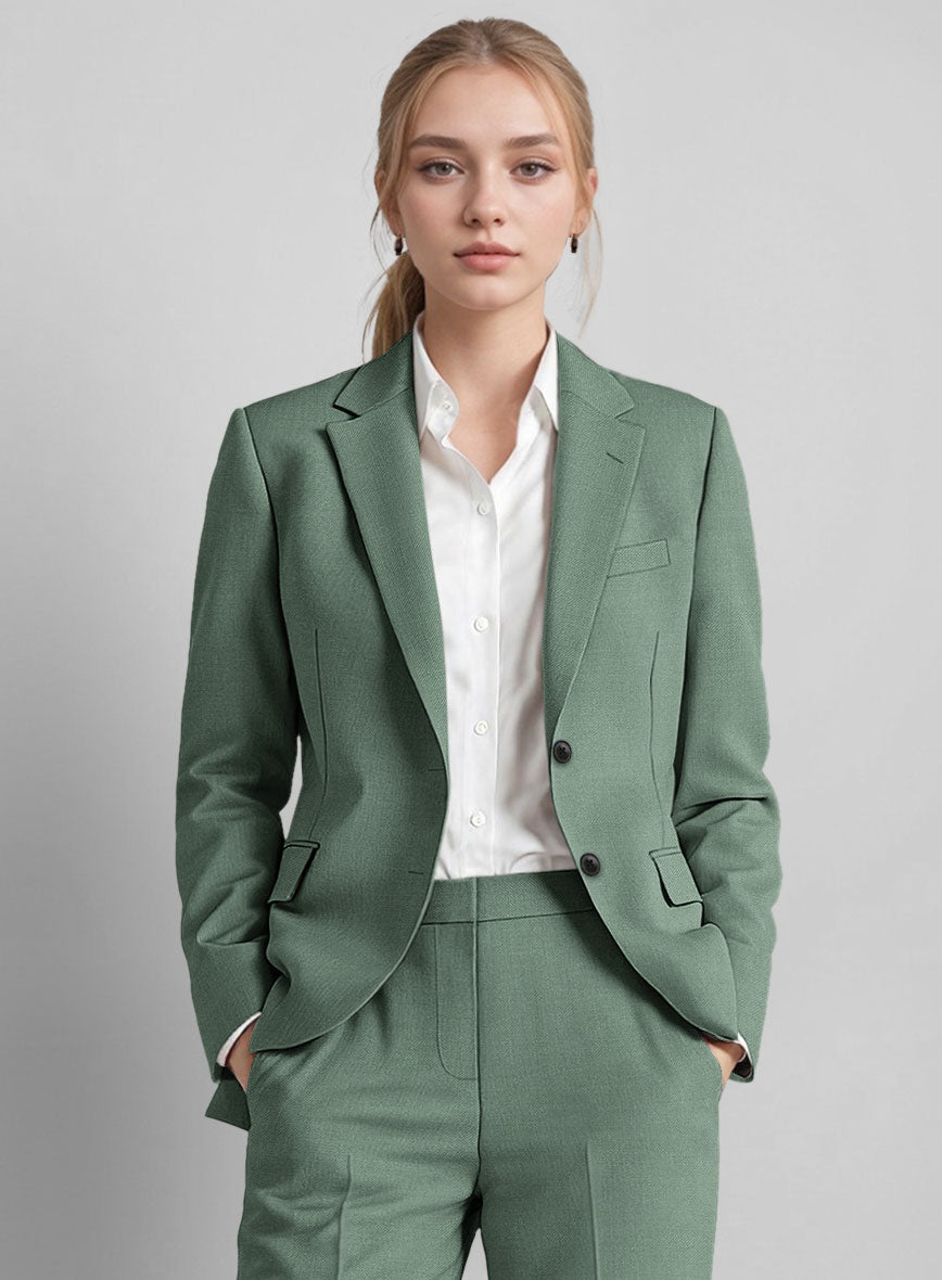 Women's Sage Green Suit - StudioSuits