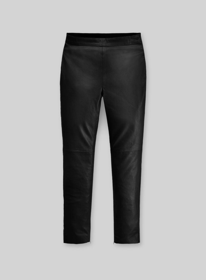 Women's Rebecca Romijn Leather Leggings