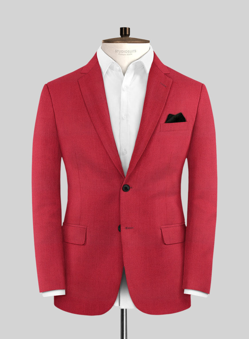 Wool Red Jacket - StudioSuits