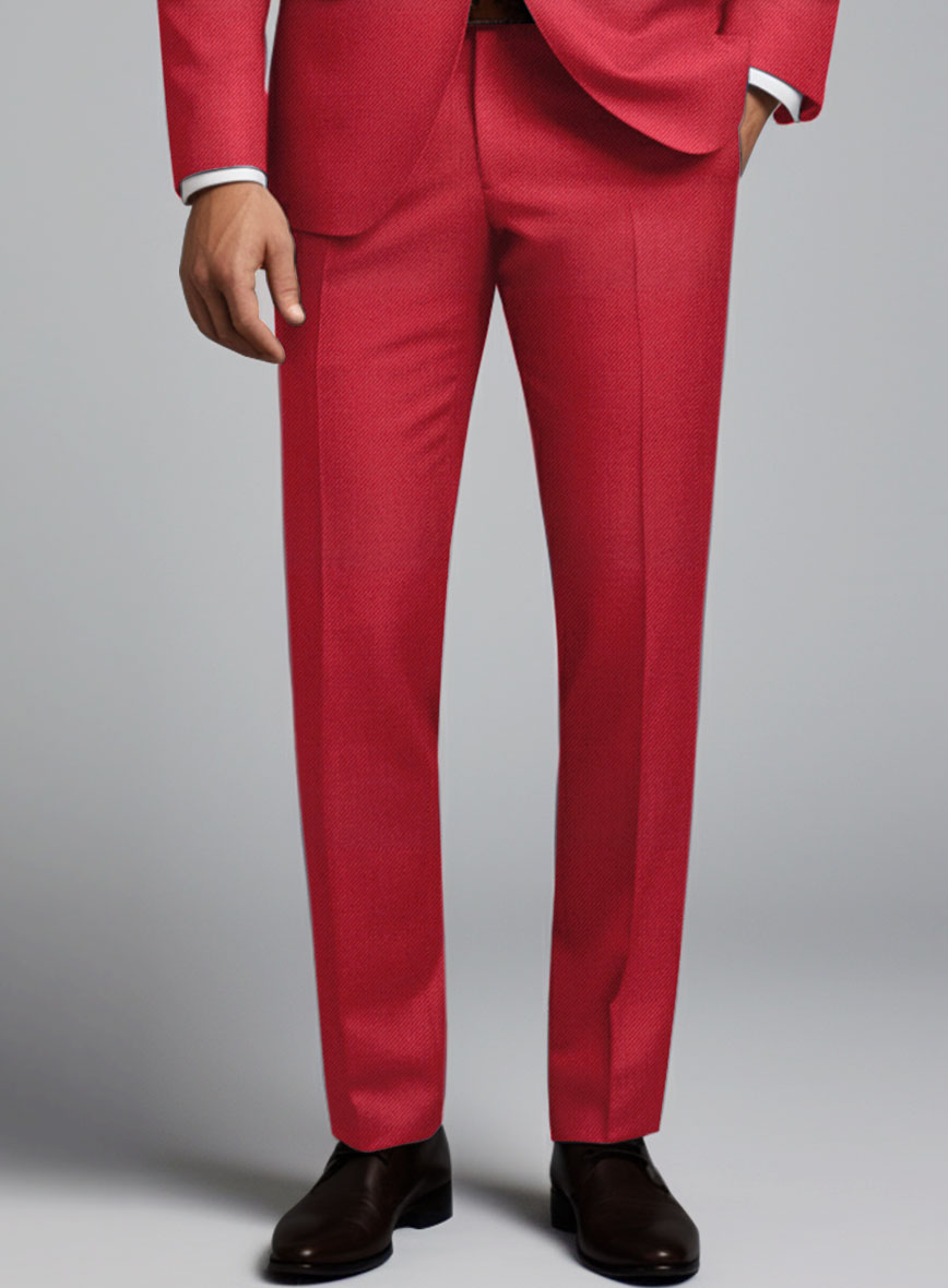 Wool Red Pants - StudioSuits