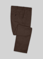 Worsted Brown Wool Pants - StudioSuits