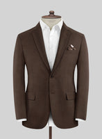 Worsted Brown Wool Suit - StudioSuits