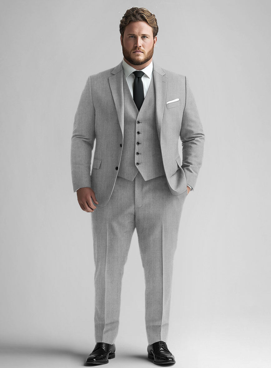 Classic Light Gray Big and Tall Suit - StudioSuits