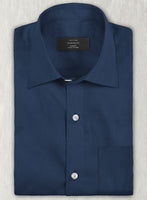 Air Blue Stretch Twill Shirt - StudioSuits