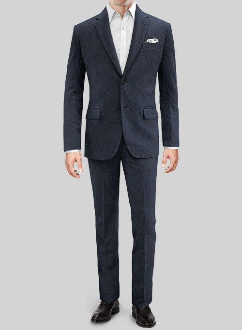 Blue Heavy Tweed Suit – StudioSuits