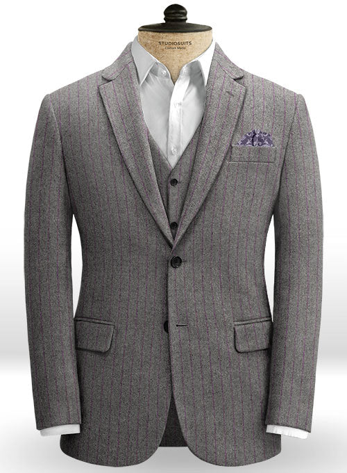 Bologna Tweed Gray Jacket – StudioSuits