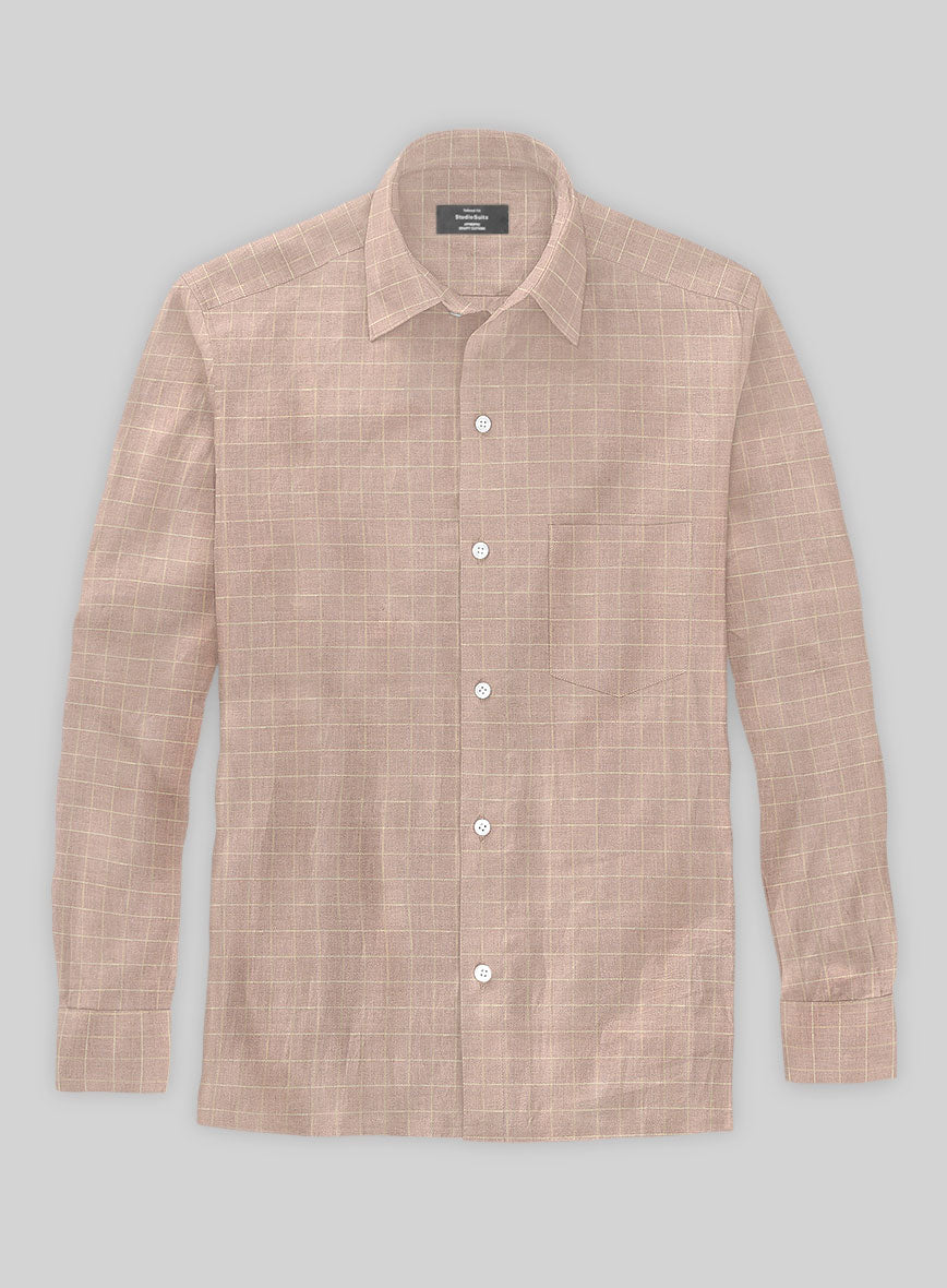 Brandy Rose Checks Linen Shirt - StudioSuits