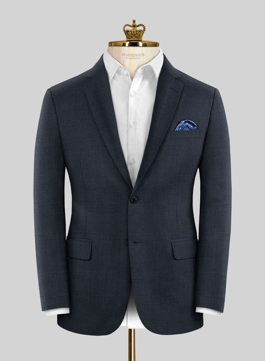 Bristol Blue Sharkskin Jacket - StudioSuits