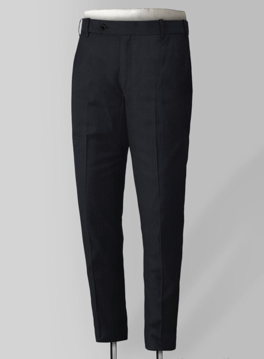 Bristol Midnight Herringbone Suit - StudioSuits