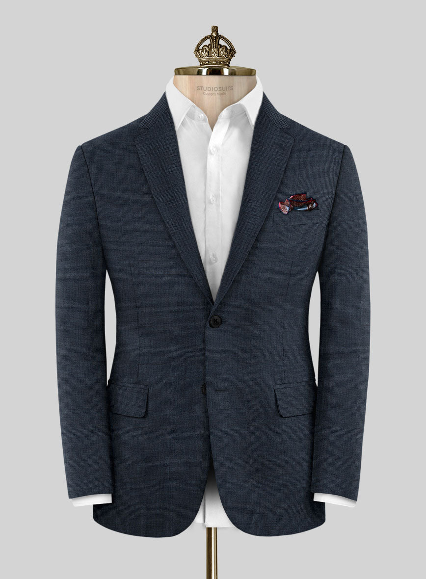 Bristol Nailhead Blue Jacket - StudioSuits