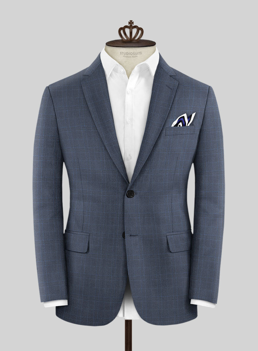 Bristol Rante Blue Checks Jacket - StudioSuits