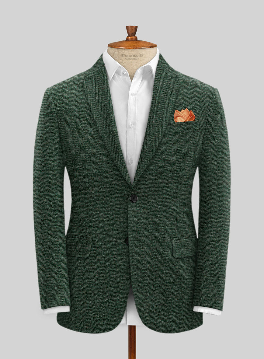 Casement Green Classic Fit Tweed Jacket