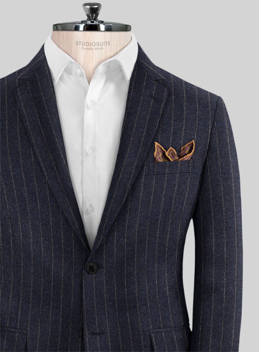 Caccioppoli Paollo Dark Blue Wool Jacket - StudioSuits