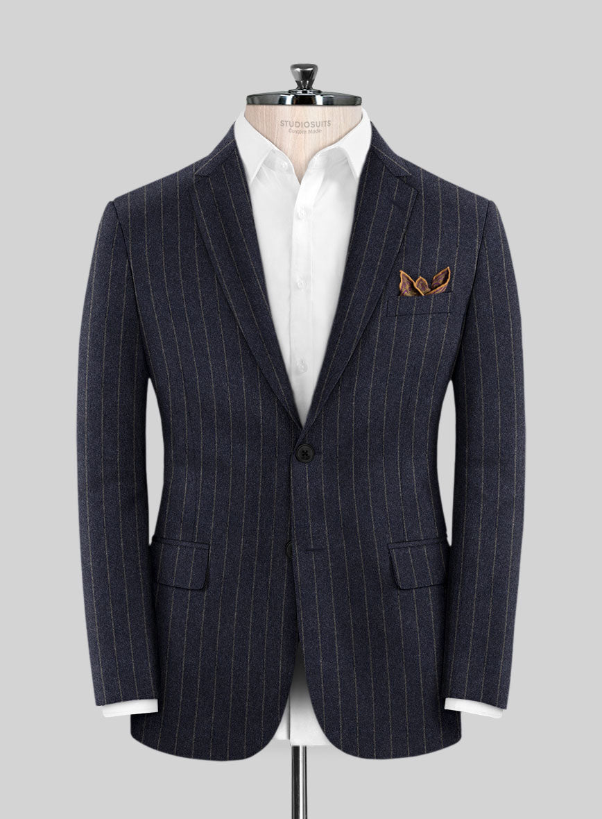 Caccioppoli Paollo Dark Blue Wool Suit - StudioSuits