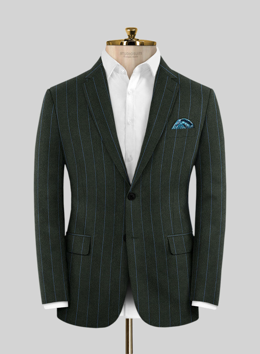 Caccioppoli Orgi Green Wool Jacket - StudioSuits