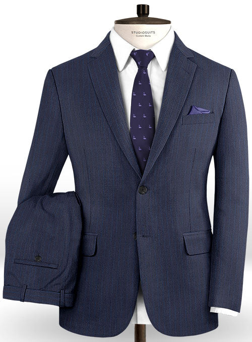 Caccioppoli Dapper Dandy Osotti Blue Wool Suit – StudioSuits