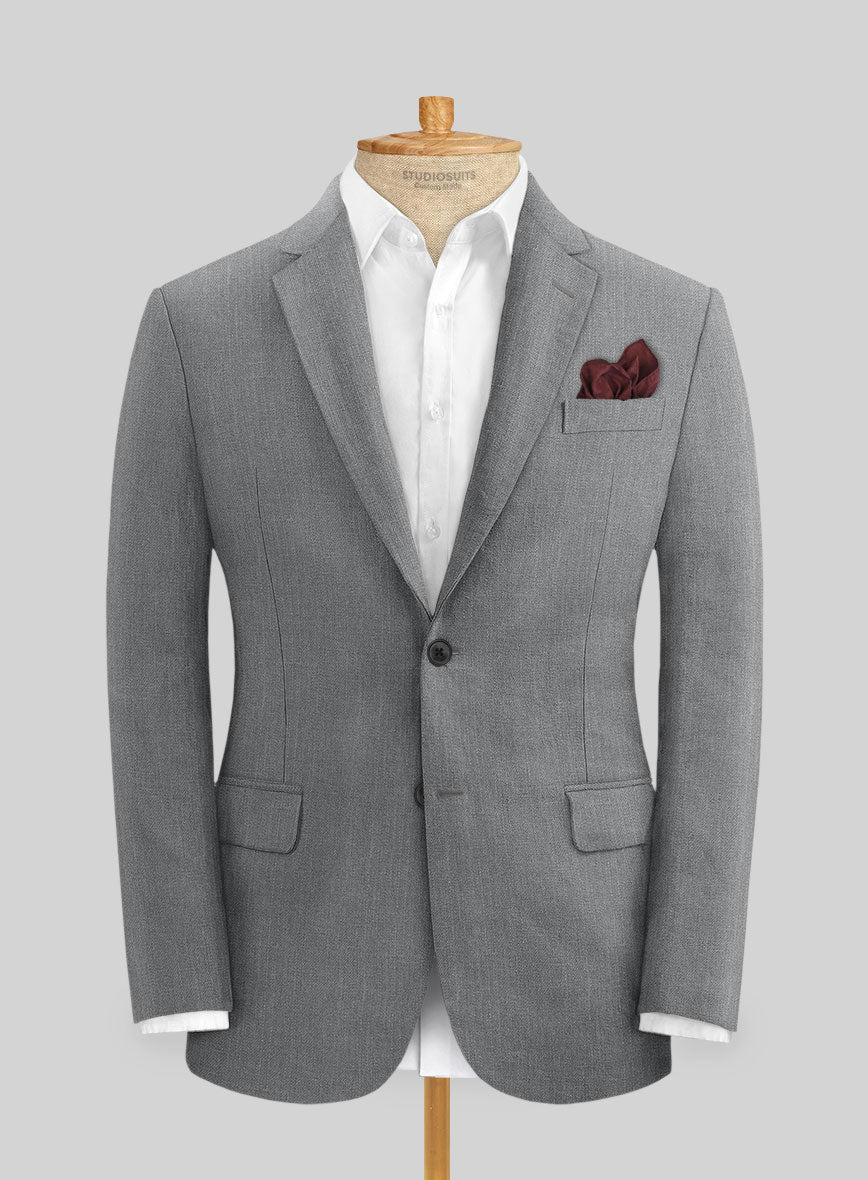 Campari Gray Linen Suit - StudioSuits