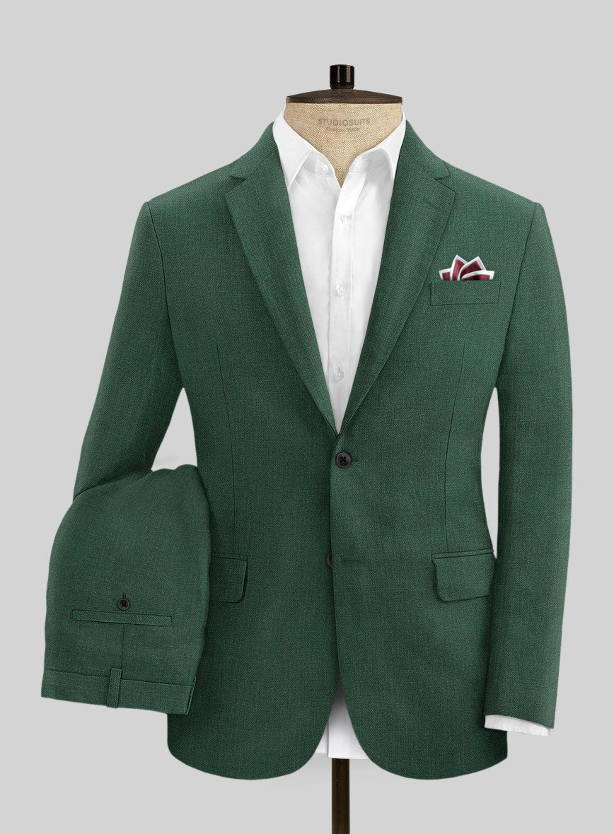 Campari Green Mile Linen Suit – StudioSuits