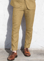 Campari Khaki Linen Pants - StudioSuits