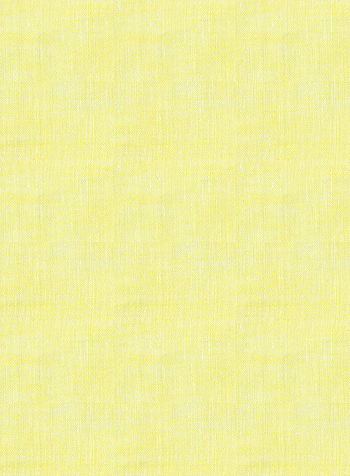 European Yellow Linen Shirt - StudioSuits