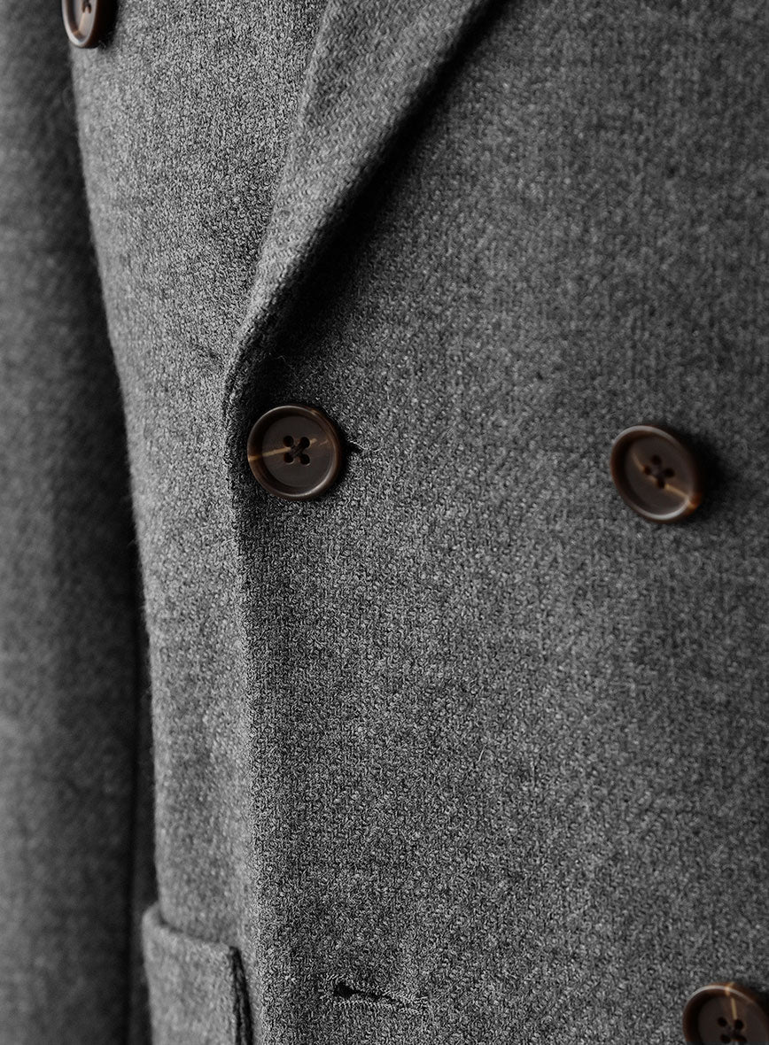 Gray Heavy Tweed Double Breasted Jacket II – StudioSuits
