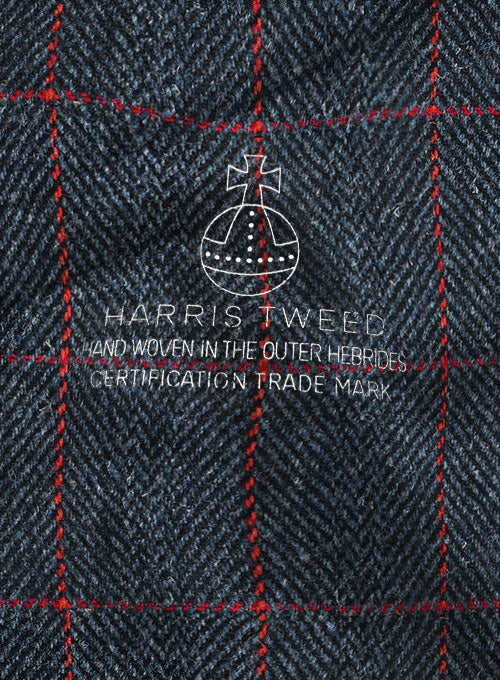 Harris Tweed Blue Checks Pants - StudioSuits