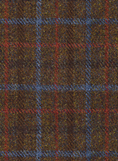 Harris Tweed Brown Checks Pants - StudioSuits