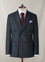 Harris Tweed Blue Checks Suit - StudioSuits