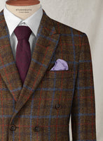 Harris Tweed Brown Checks Jacket - StudioSuits