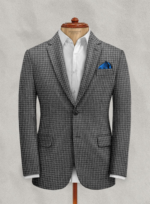 Harris Tweed Houndstooth Dark Gray Jacket – StudioSuits