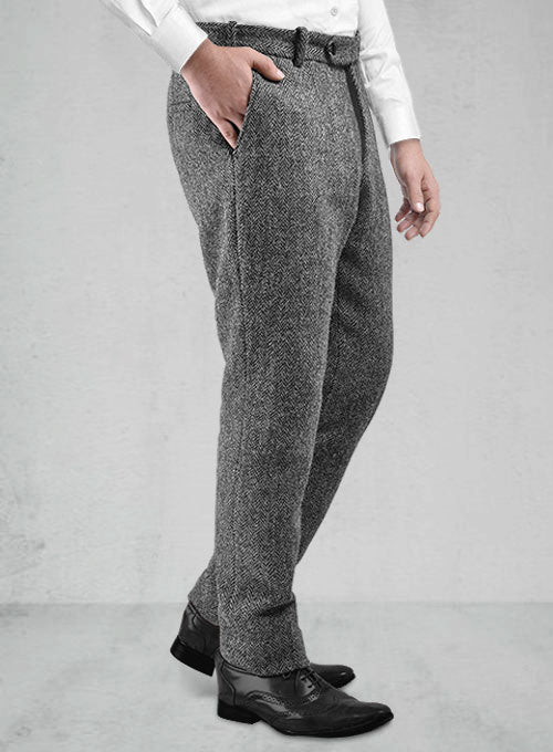 Burberry Brit Skinny Fit Wool Blend Trousers in Gray for Men | Lyst